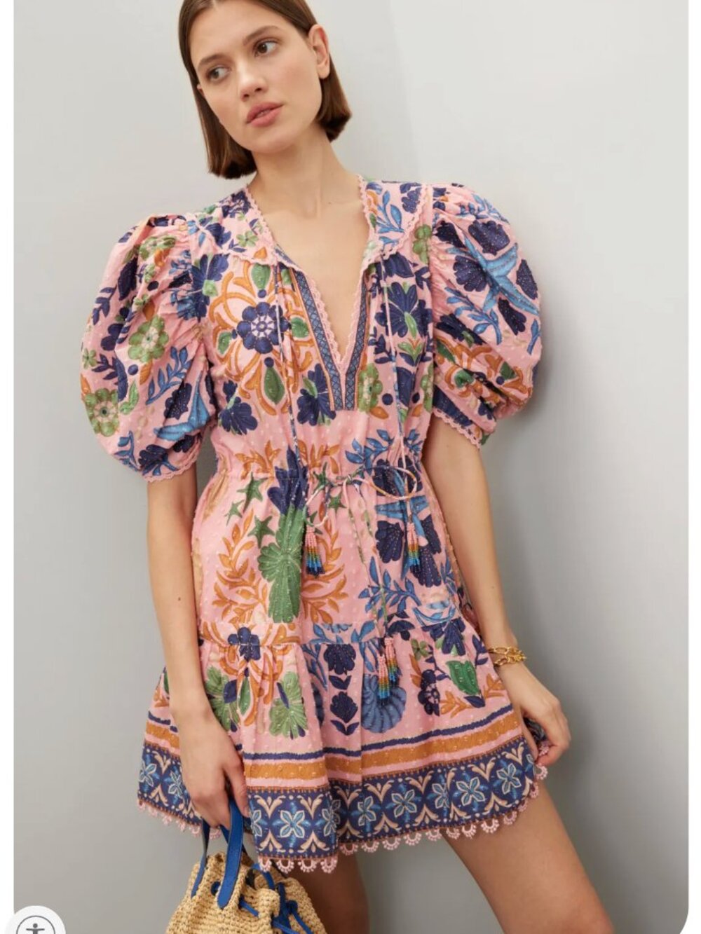 Farm Rio Seashell Mini Dress Size M - Picture 5 of 7